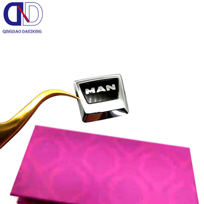 Productie op maat van nickel-elektromodellerende metaal-logo-sticker voor autosleutels