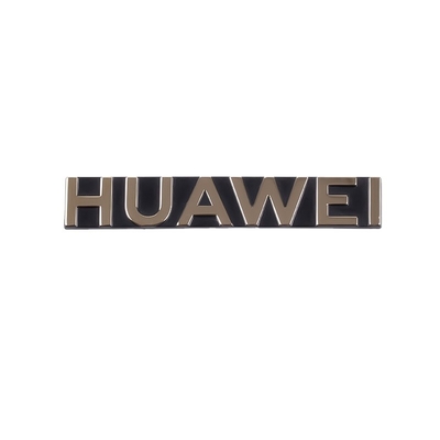 Op maat gemaakte Huawei logo roestvrijstalen naamplaat voor verpakking van elektronische producten