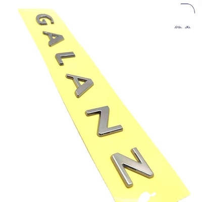 Nickel zilver ultra-dunne metaal logo kleverige sticker voor Dawlance aangepaste productie