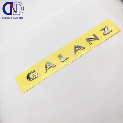 Nickel zilver ultra-dunne metaal logo kleverige sticker voor Dawlance aangepaste productie