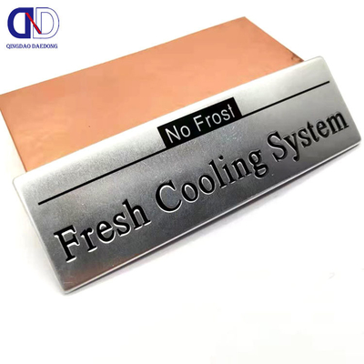 Custom Metal Logo Sticker voor het effectief merken van uw producten