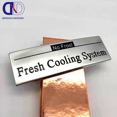 Custom Metal Logo Sticker voor het effectief merken van uw producten