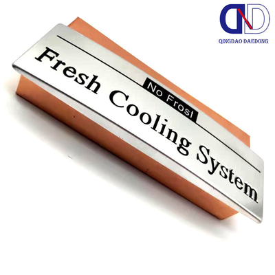 Custom Metal Logo Sticker voor het effectief merken van uw producten
