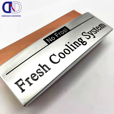 Custom Metal Logo Sticker voor het effectief merken van uw producten