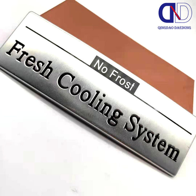 Custom Metal Logo Sticker voor het effectief merken van uw producten
