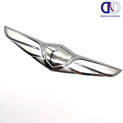 Eco-vriendelijke geïmprimeerde nikkel geelectroformeerde metalen logo's Professionele productie