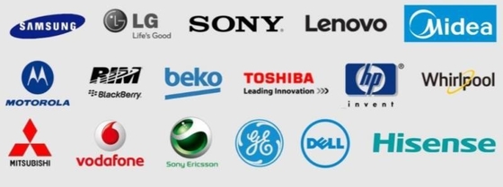 Gepersonaliseerd logo geaccepteerd PET-klevend sticker voor computerproductie OEM-ontwerp