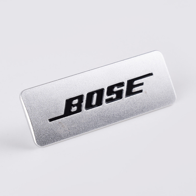 Elektrisch ultra-dunne nikkel logo met aangepaste kleur en gegarandeerd 100% QC of test