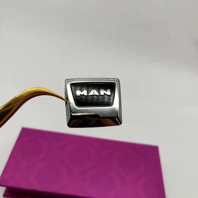 Productie op maat van nickel-elektromodellerende metaal-logo-sticker voor autosleutels