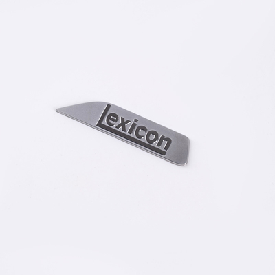 Nickel zilver metaal logo aangepast door QC-Garantied Electroforming