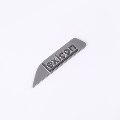 Nickel zilver metaal logo aangepast door QC-Garantied Electroforming