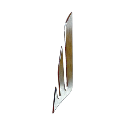 Aluminium metaal aangepast logo voor aangepaste Nickel Elektroformed Metal Signs