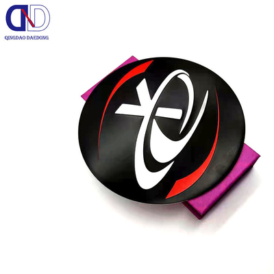 Vervaardiging van connectoren Industrieel logo op maat Aluminium metaal logo's
