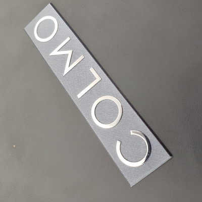 Nickel-elektrogelegeerde metalen logo's OEM-installatie Nickel zilver