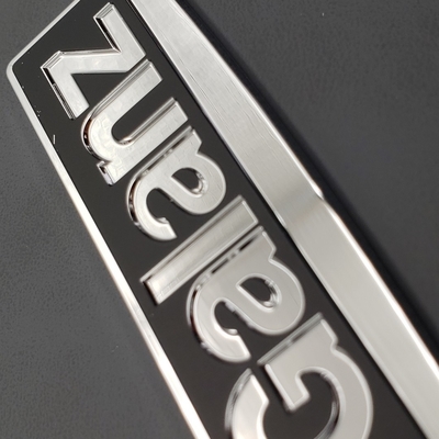 Nickel-elektrogelegeerde metalen logo's OEM-installatie Nickel zilver
